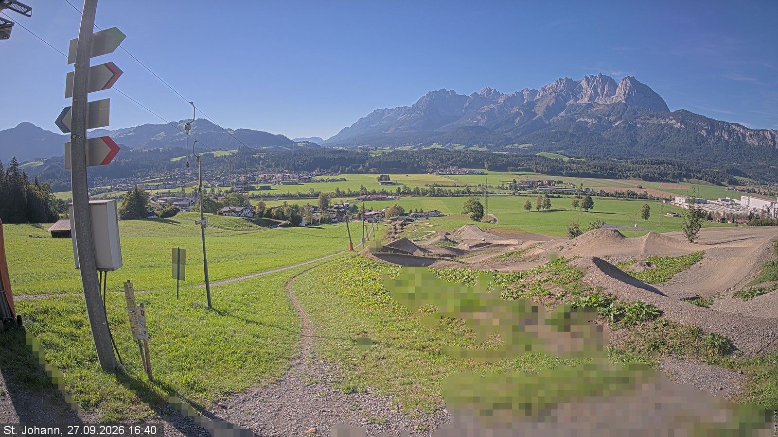 Archiv Foto Webcam Oberndorf in Tirol: Bikepark Tauwiesenlift