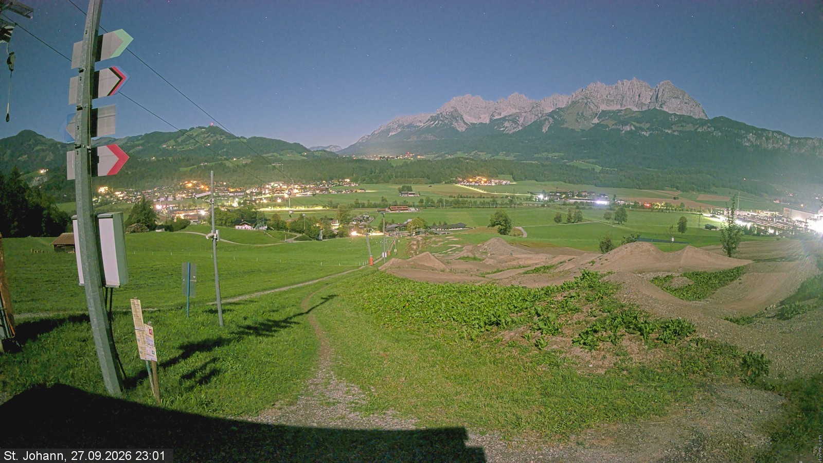 Archiv Foto Webcam Oberndorf in Tirol: Bikepark Tauwiesenlift