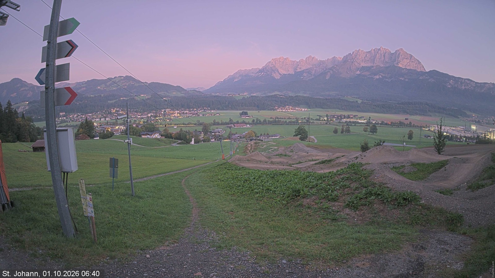 Archiv Foto Webcam Oberndorf in Tirol: Bikepark Tauwiesenlift