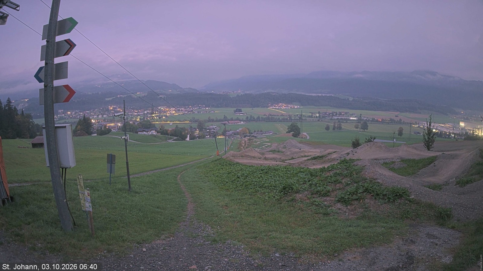 Archiv Foto Webcam Oberndorf in Tirol: Bikepark Tauwiesenlift