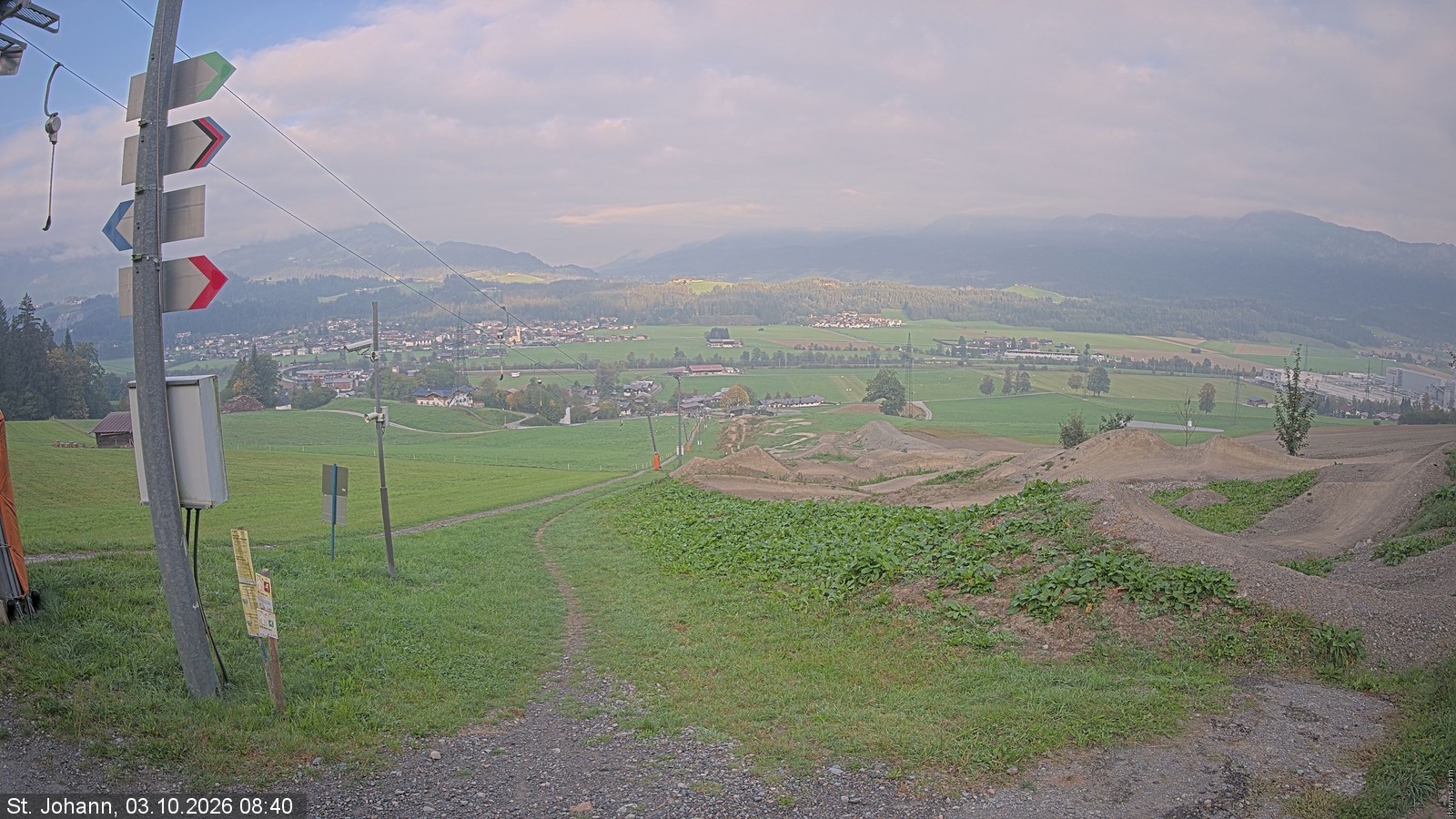 Archiv Foto Webcam Oberndorf in Tirol: Bikepark Tauwiesenlift