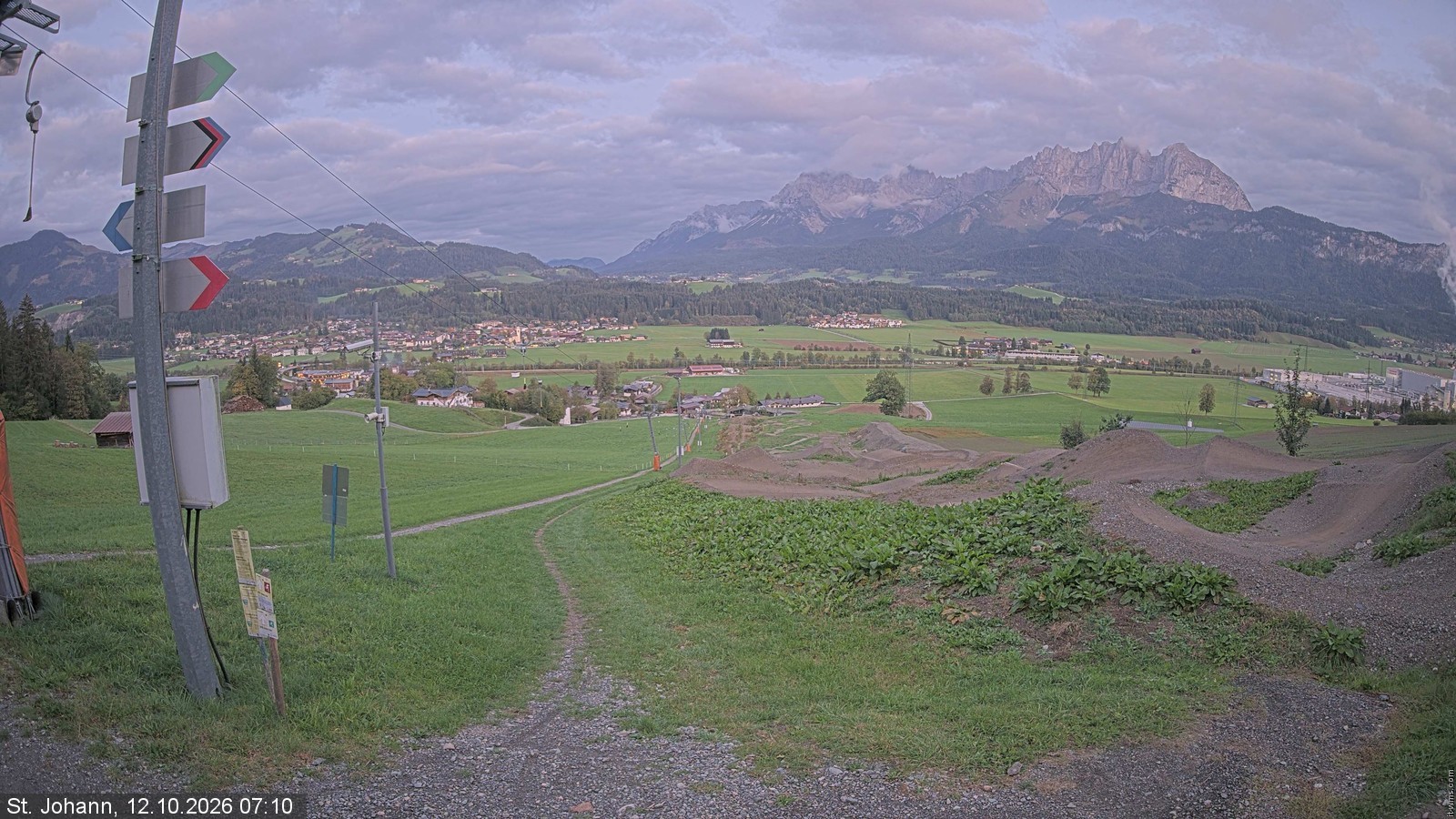 Archiv Foto Webcam Oberndorf in Tirol: Bikepark Tauwiesenlift