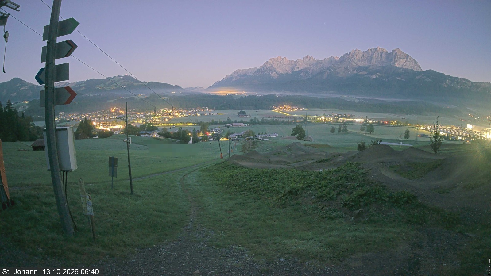 Archiv Foto Webcam Oberndorf in Tirol: Bikepark Tauwiesenlift