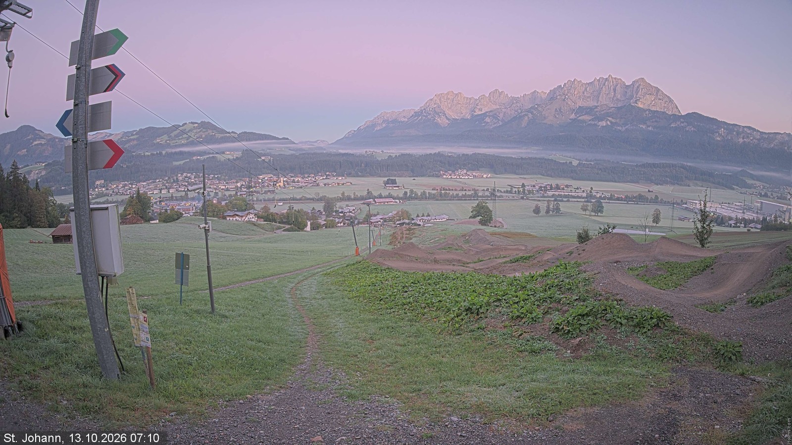 Archiv Foto Webcam Oberndorf in Tirol: Bikepark Tauwiesenlift