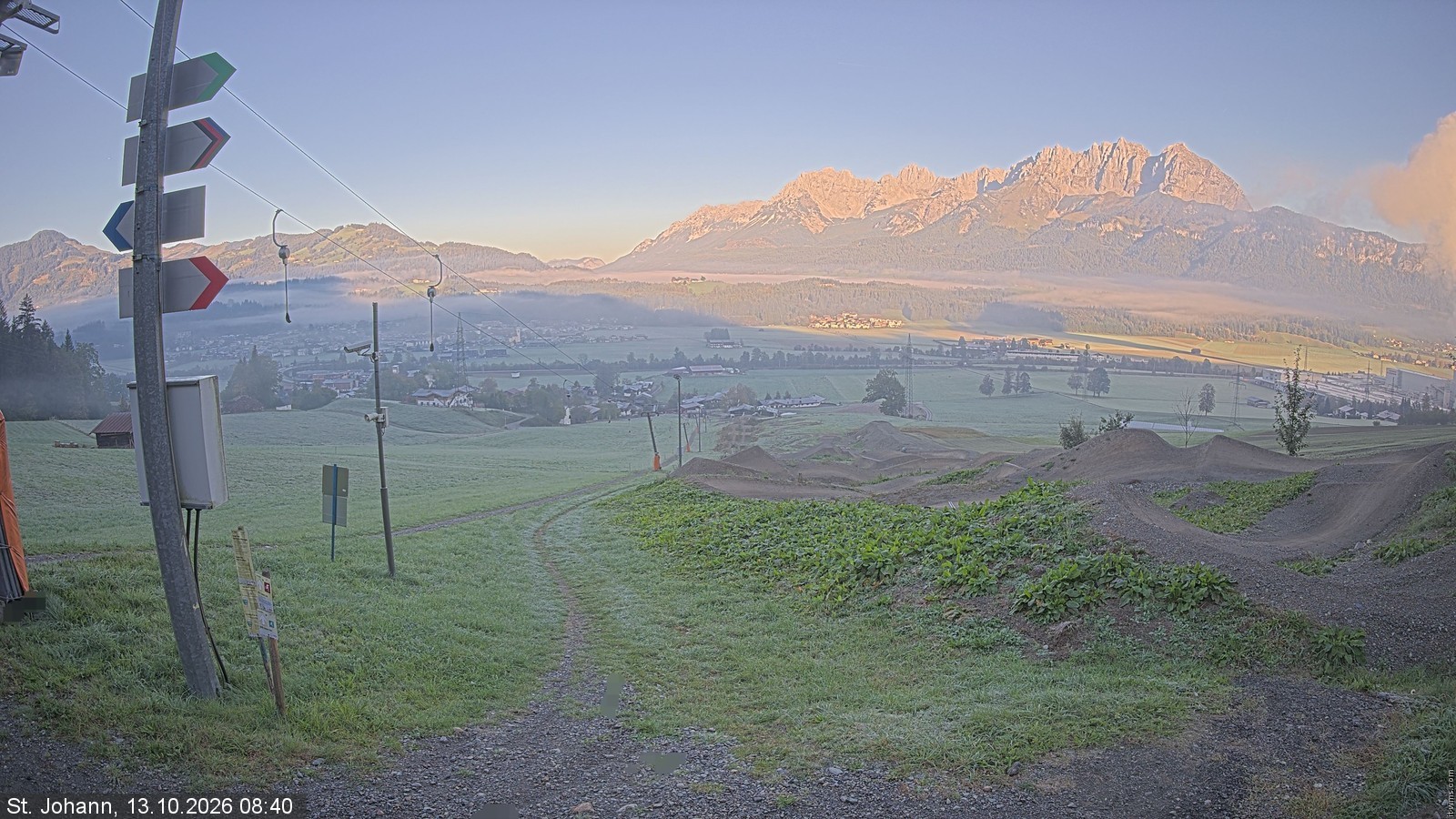 Archiv Foto Webcam Oberndorf in Tirol: Bikepark Tauwiesenlift