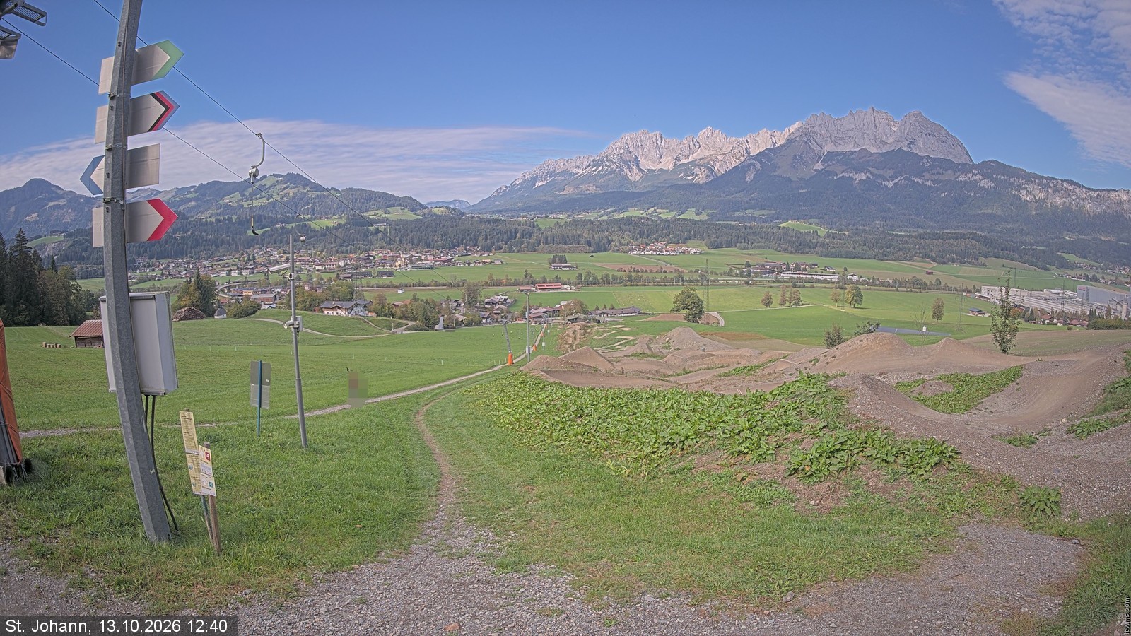 Archiv Foto Webcam Oberndorf in Tirol: Bikepark Tauwiesenlift