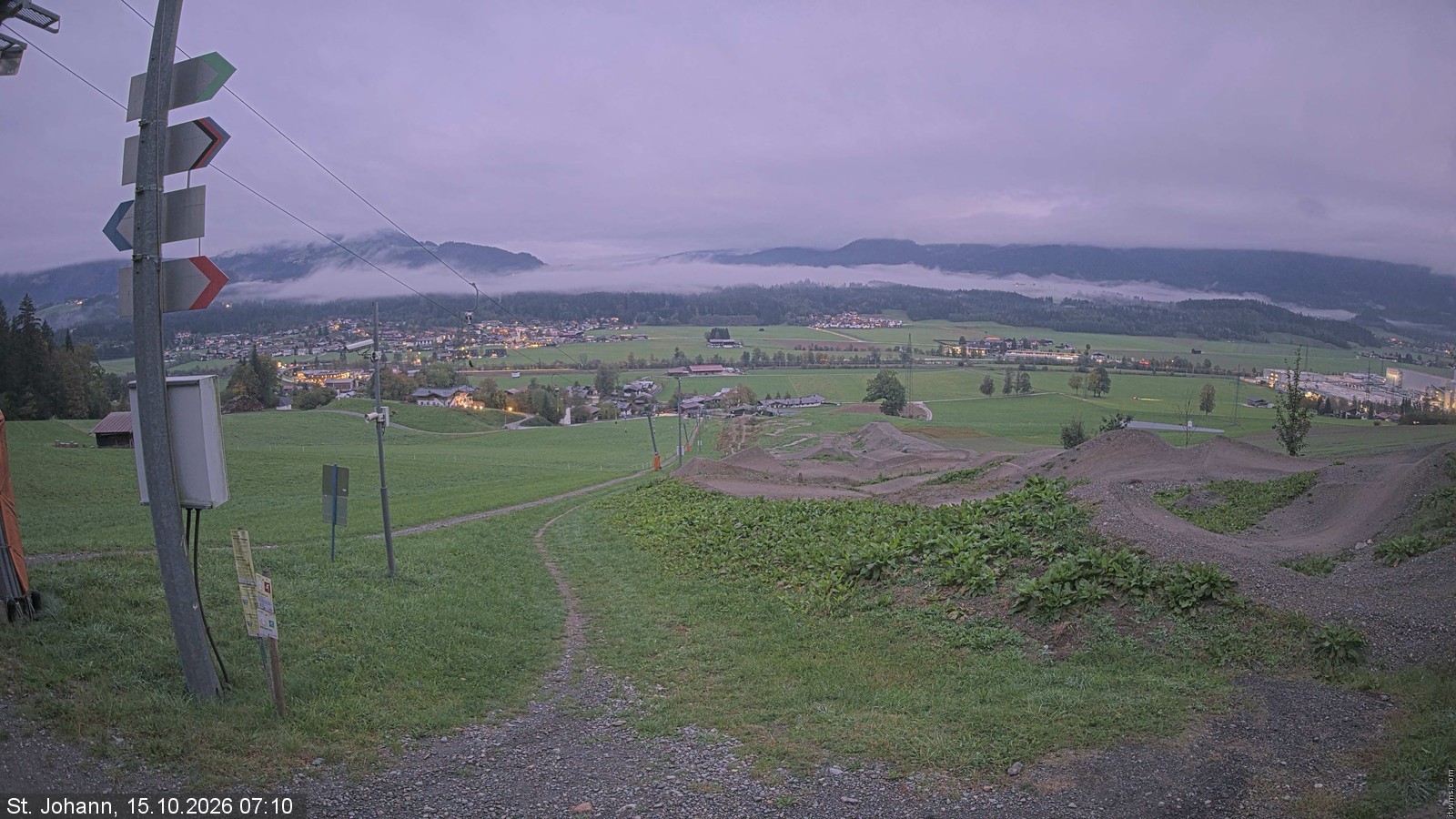 Archiv Foto Webcam Oberndorf in Tirol: Bikepark Tauwiesenlift