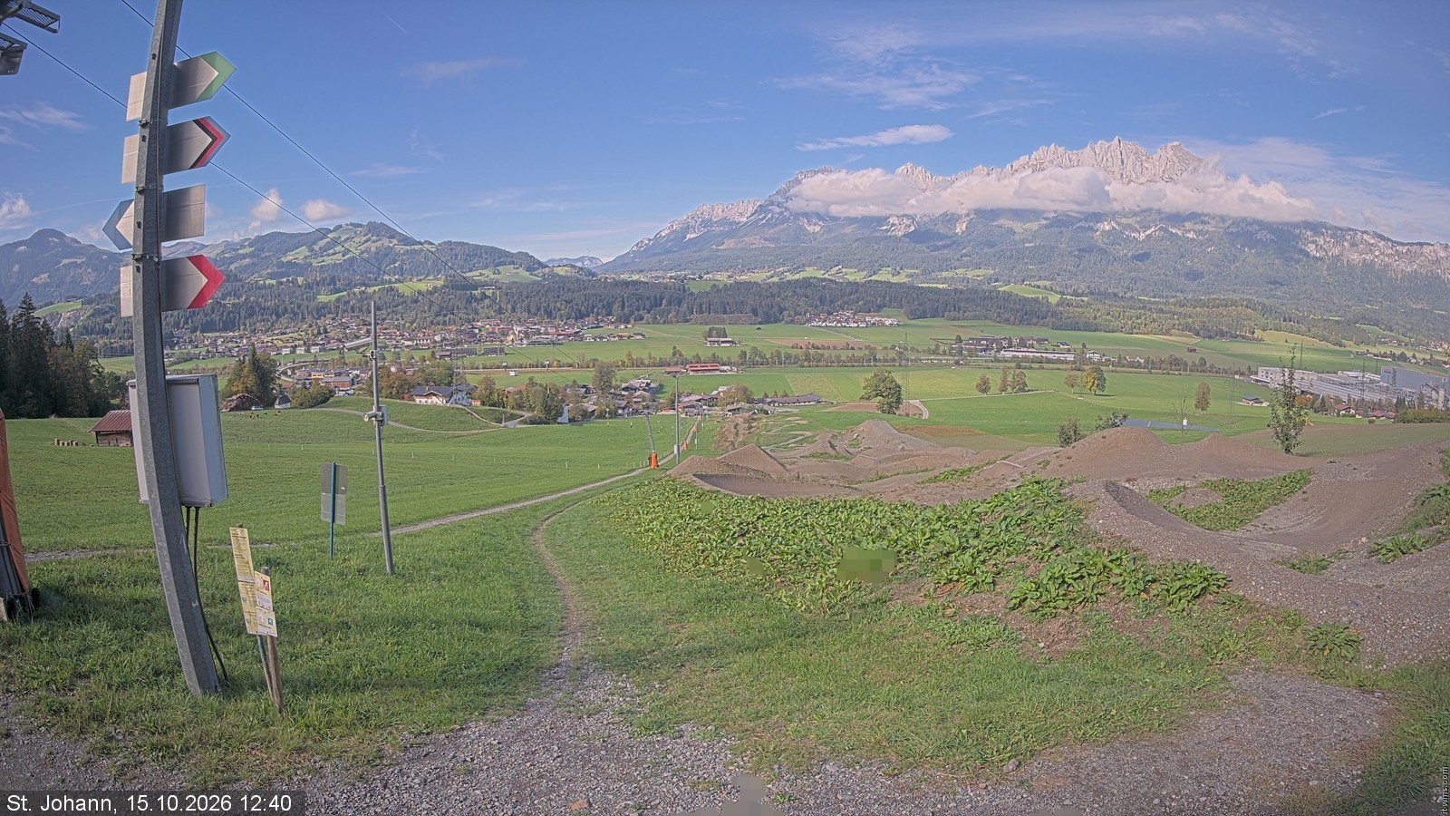 Archiv Foto Webcam Oberndorf in Tirol: Bikepark Tauwiesenlift