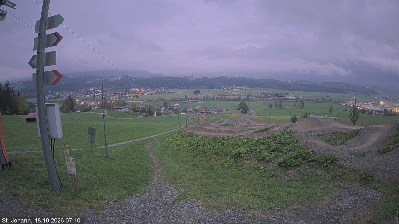 Archiv Foto Webcam Oberndorf in Tirol: Bikepark Tauwiesenlift