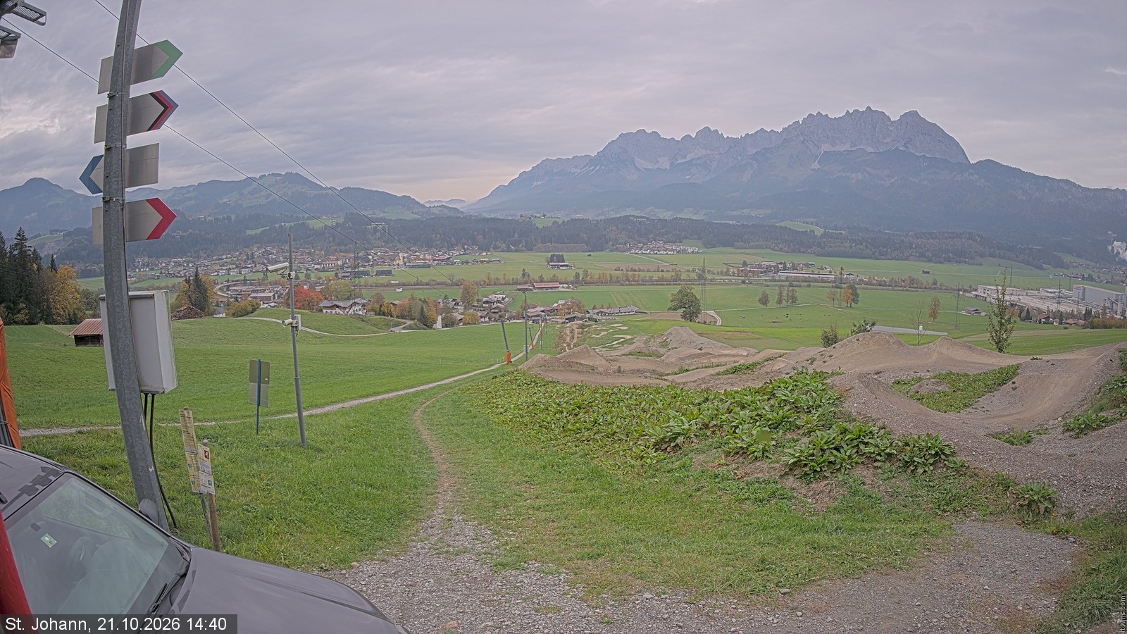 Archiv Foto Webcam Oberndorf in Tirol: Bikepark Tauwiesenlift
