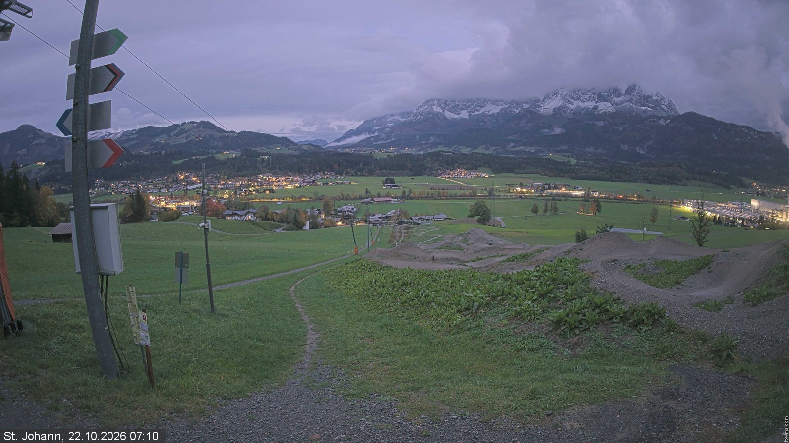 Archiv Foto Webcam Oberndorf in Tirol: Bikepark Tauwiesenlift