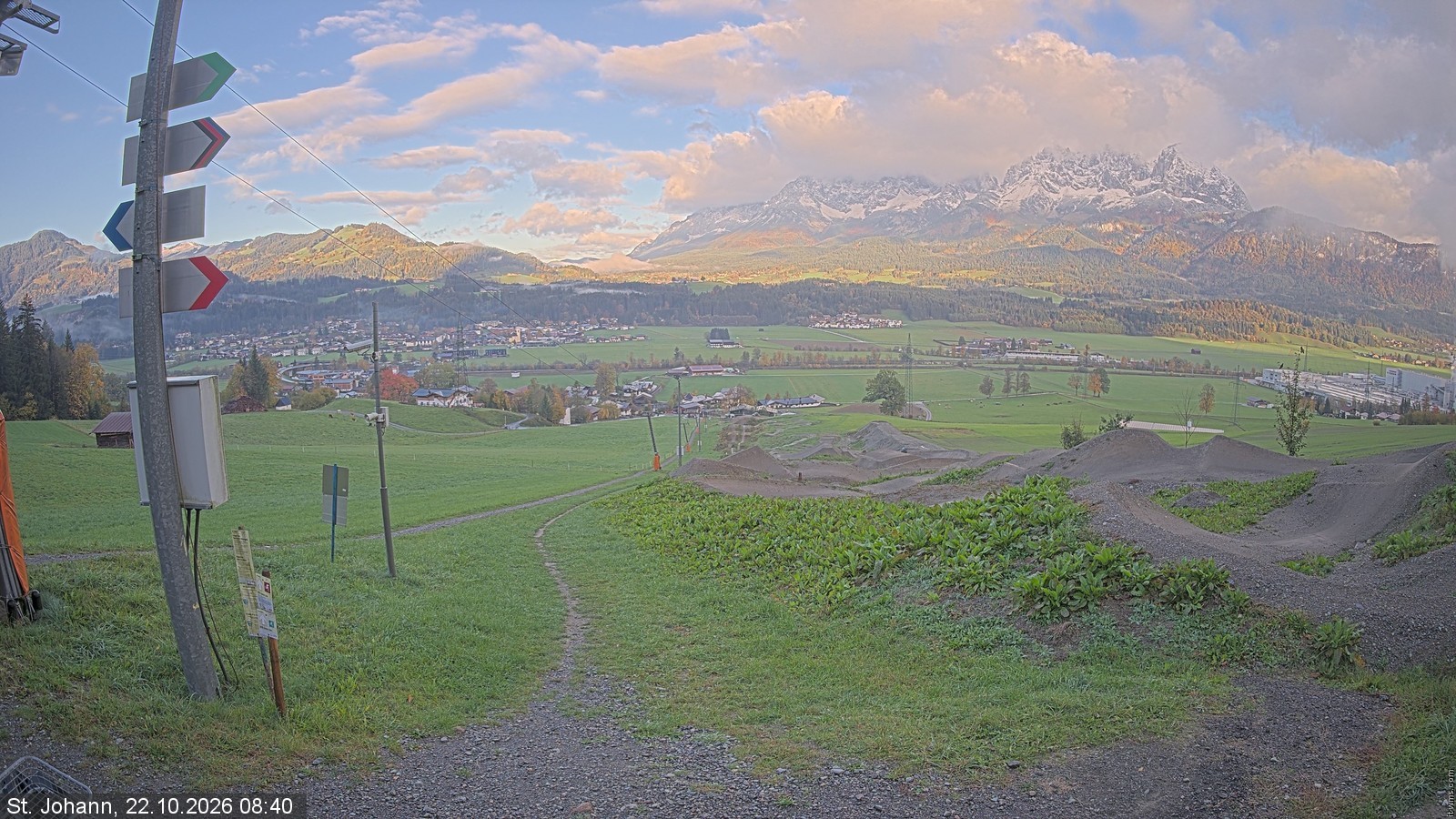 Archiv Foto Webcam Oberndorf in Tirol: Bikepark Tauwiesenlift