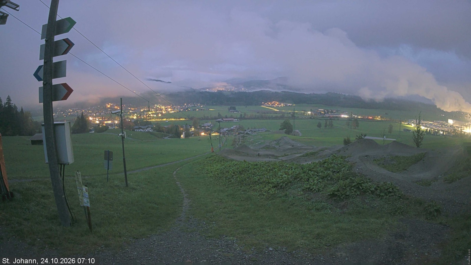 Archiv Foto Webcam Oberndorf in Tirol: Bikepark Tauwiesenlift