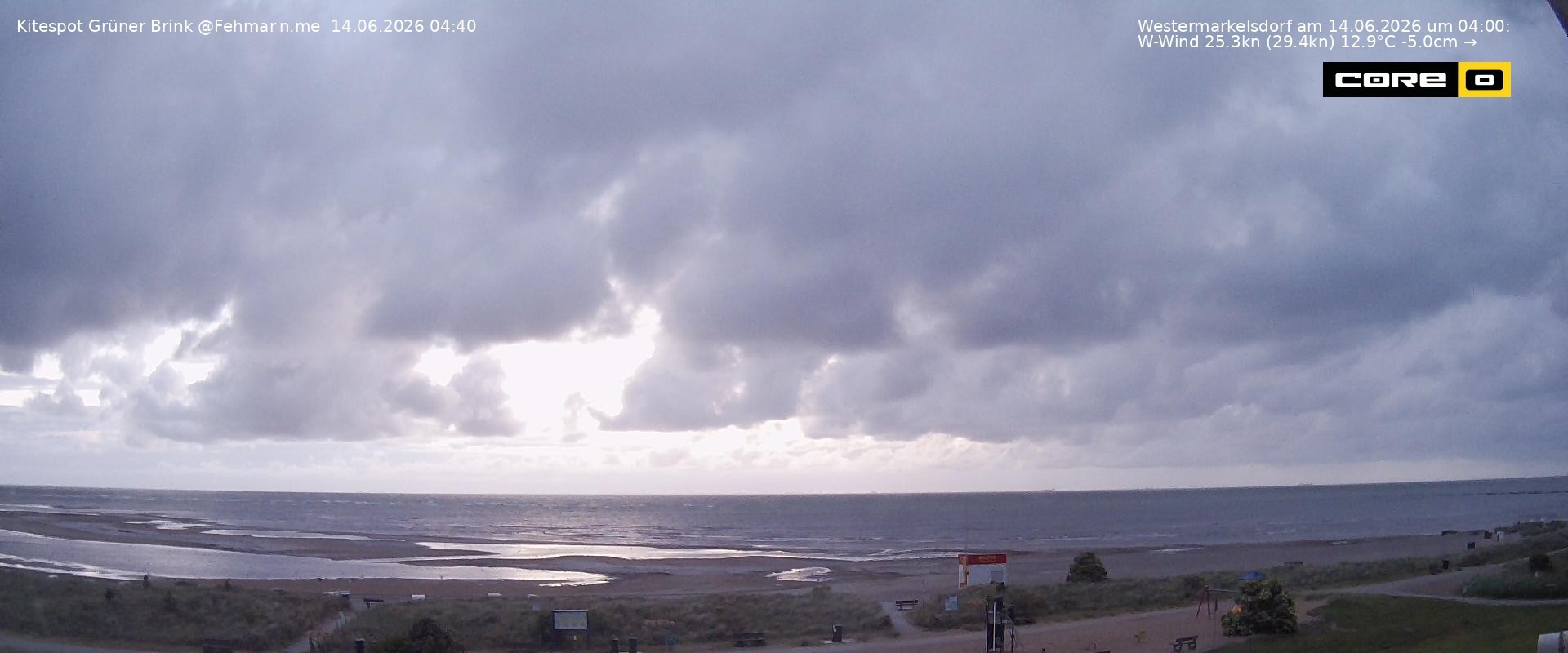 Archiv Foto Webcam Fehmarn: Naturstrand Grüner Brink