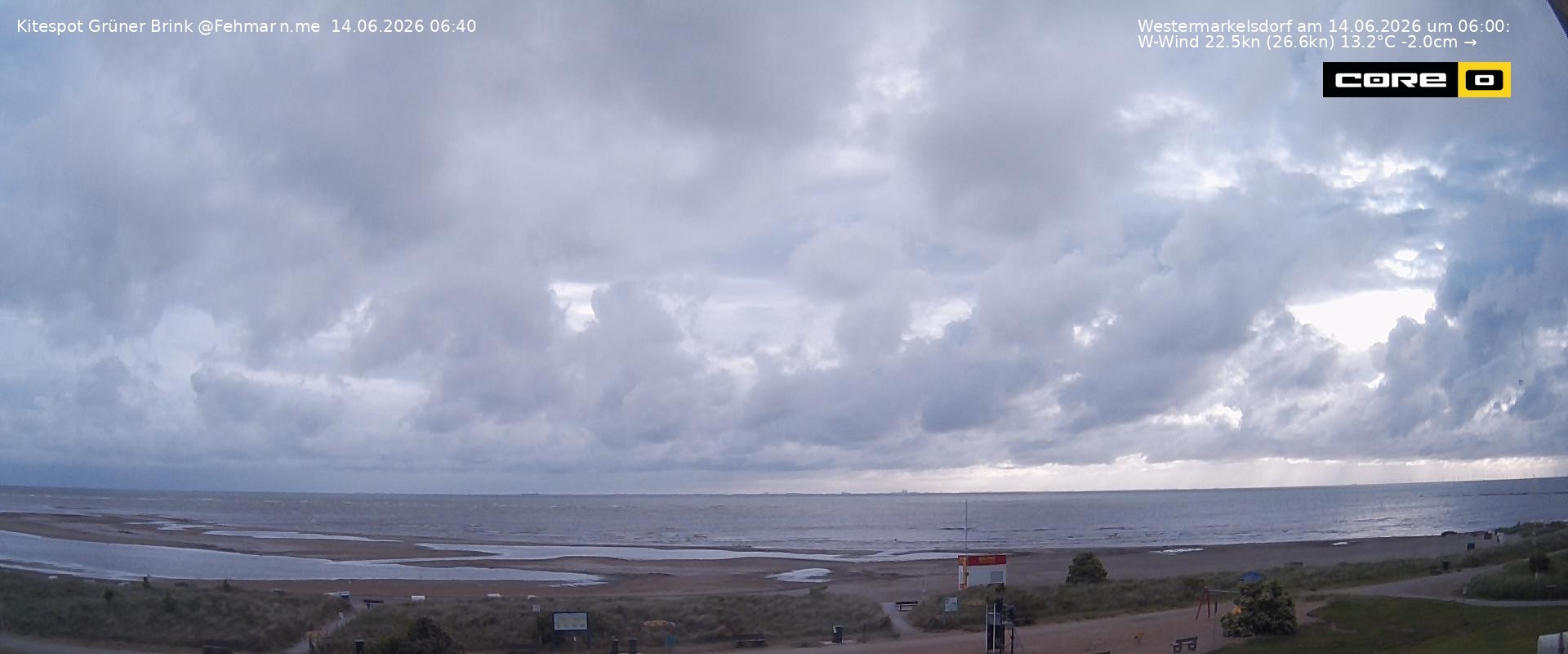 Archiv Foto Webcam Fehmarn: Naturstrand Grüner Brink