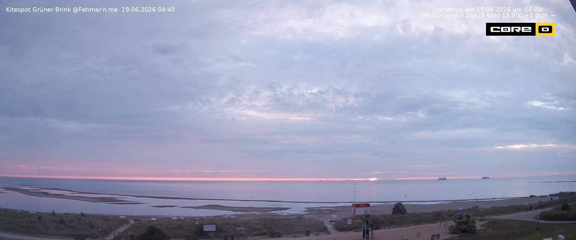 Archiv Foto Webcam Fehmarn: Naturstrand Grüner Brink