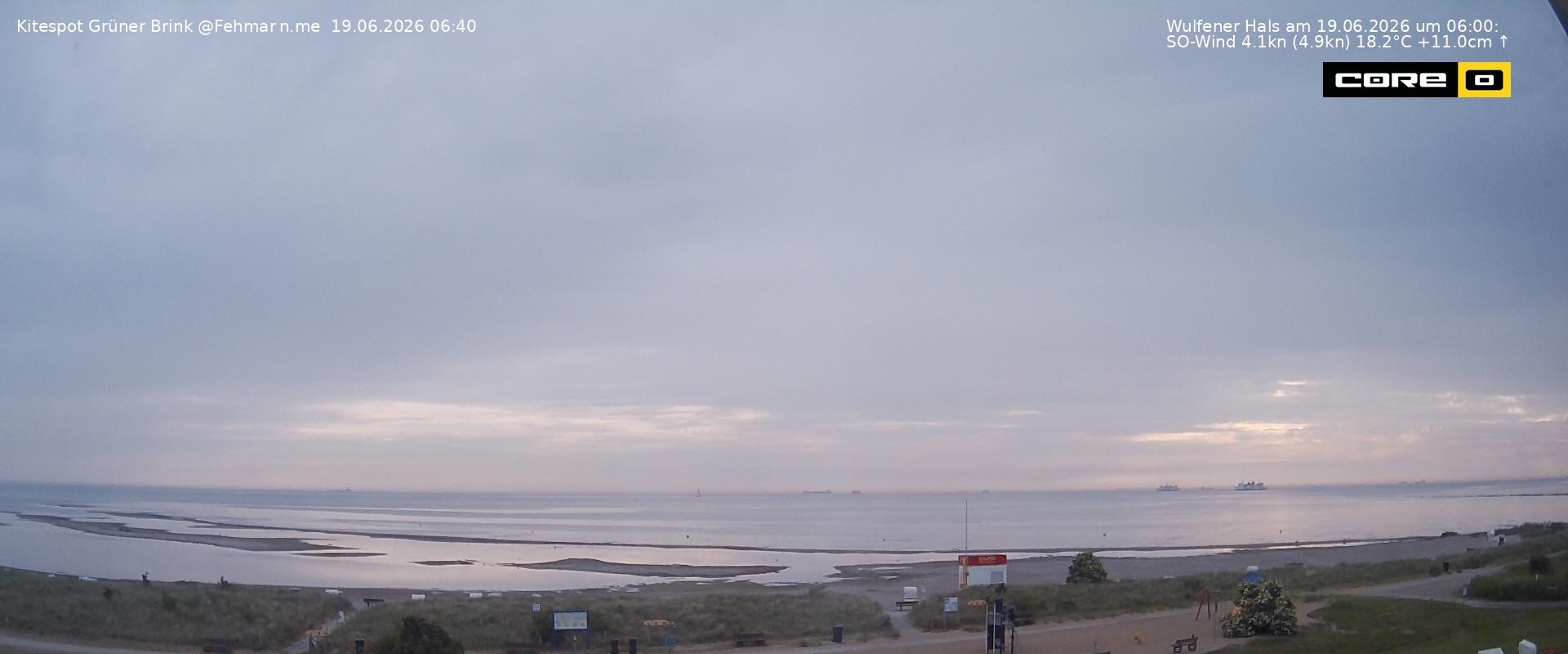 Archiv Foto Webcam Fehmarn: Naturstrand Grüner Brink