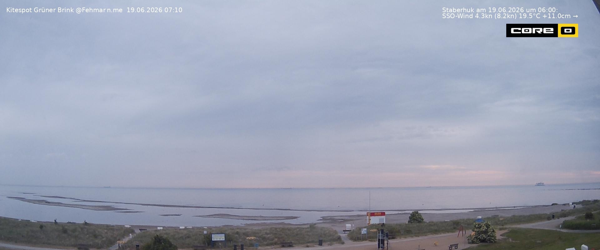 Archiv Foto Webcam Fehmarn: Naturstrand Grüner Brink