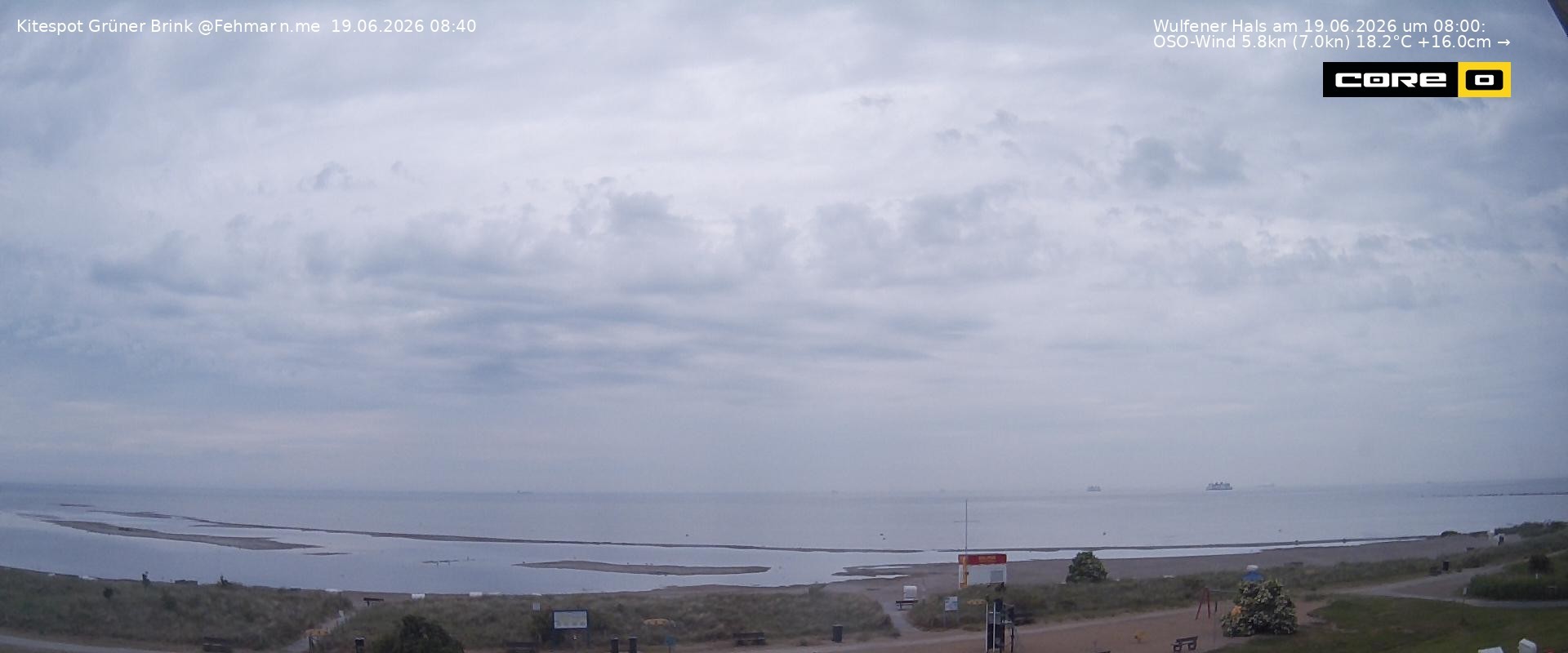 Archiv Foto Webcam Fehmarn: Naturstrand Grüner Brink