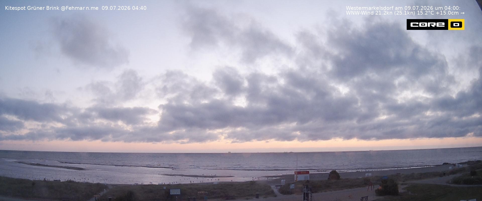 Archiv Foto Webcam Fehmarn: Naturstrand Grüner Brink