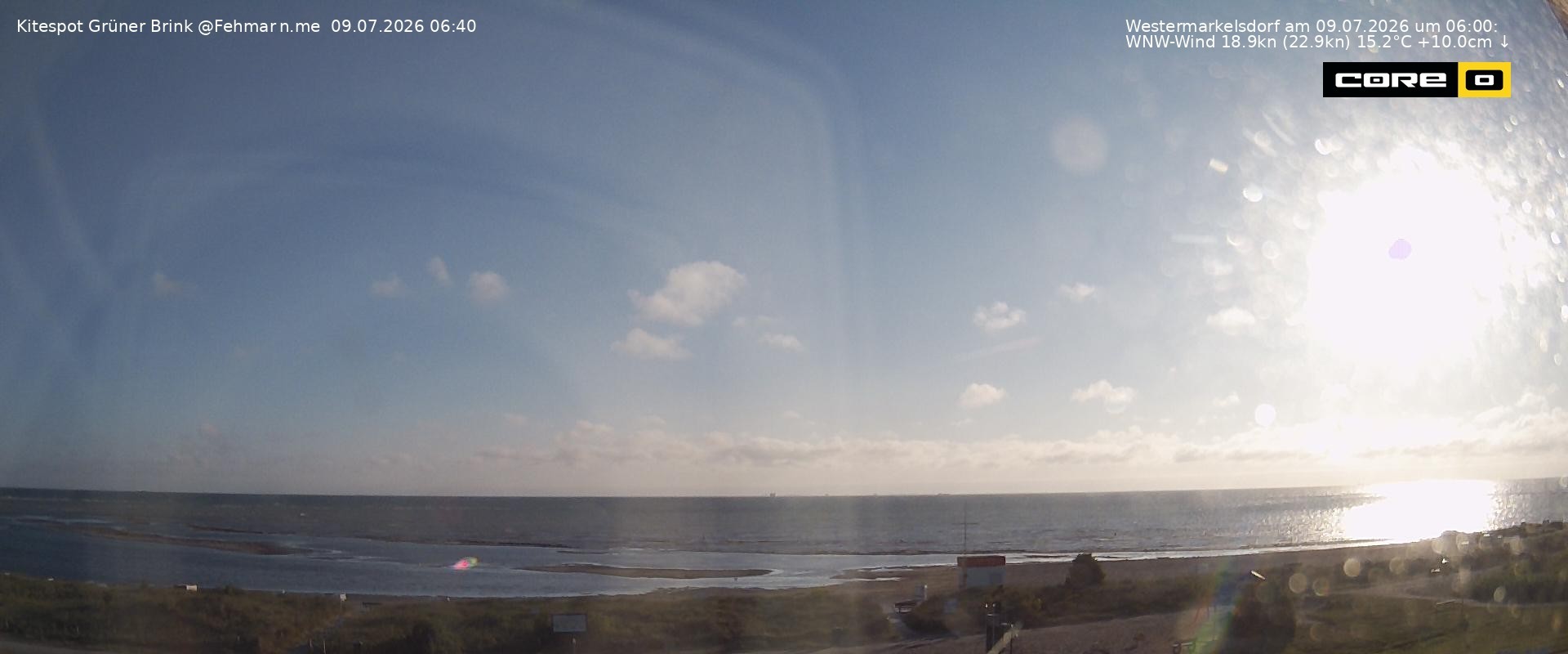 Archiv Foto Webcam Fehmarn: Naturstrand Grüner Brink