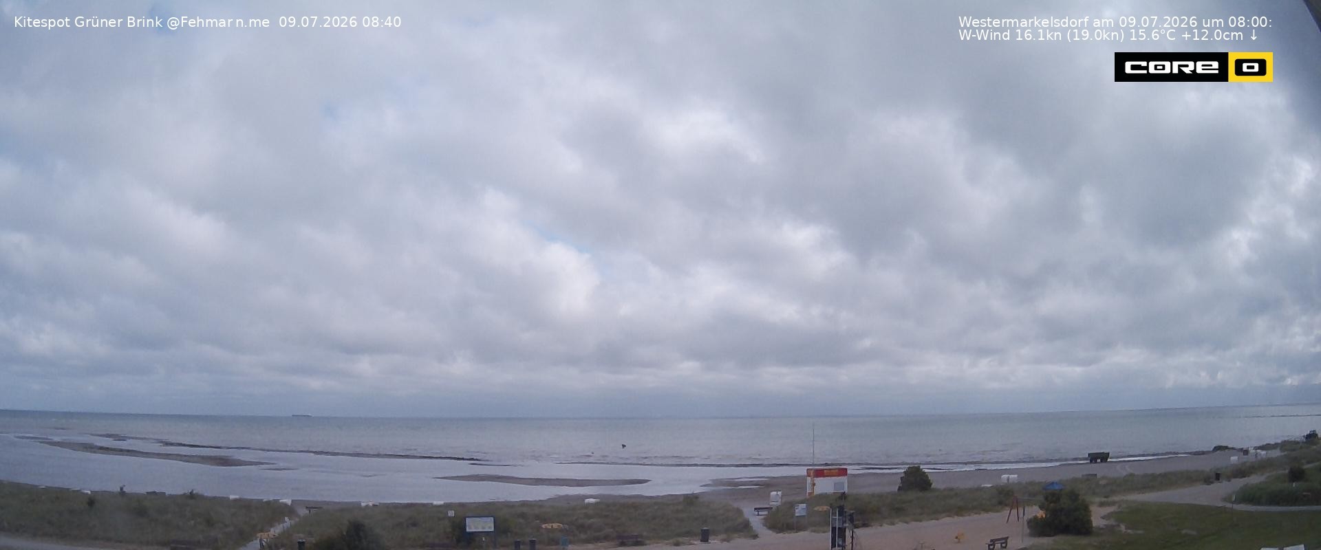 Archiv Foto Webcam Fehmarn: Naturstrand Grüner Brink
