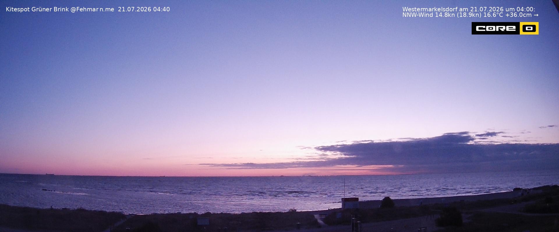 Archiv Foto Webcam Fehmarn: Naturstrand Grüner Brink