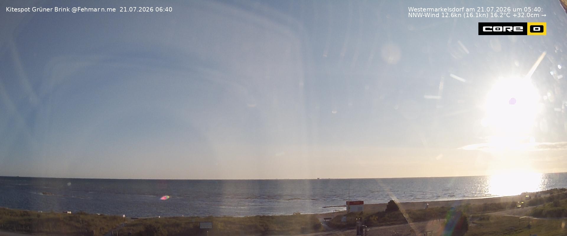 Archiv Foto Webcam Fehmarn: Naturstrand Grüner Brink