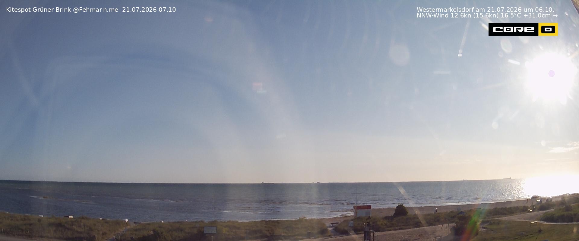 Archiv Foto Webcam Fehmarn: Naturstrand Grüner Brink