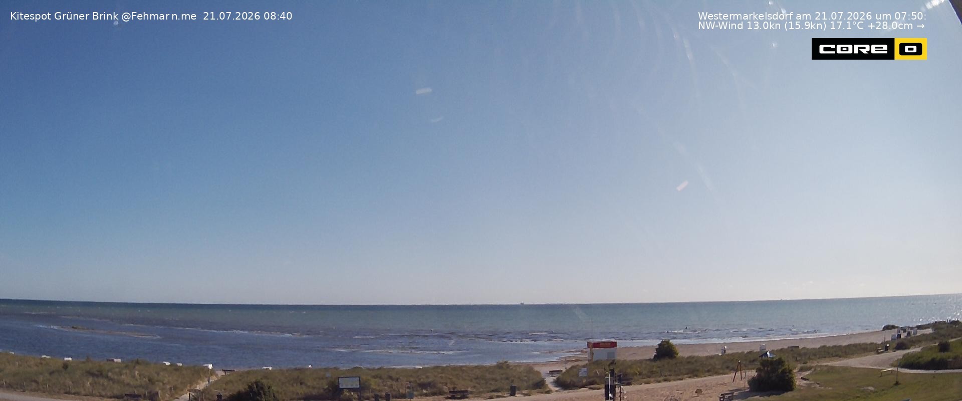 Archiv Foto Webcam Fehmarn: Naturstrand Grüner Brink