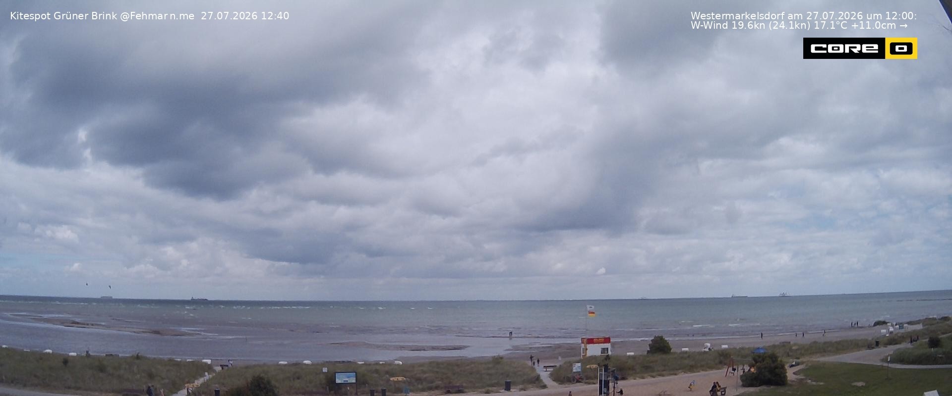 Archiv Foto Webcam Fehmarn: Naturstrand Grüner Brink
