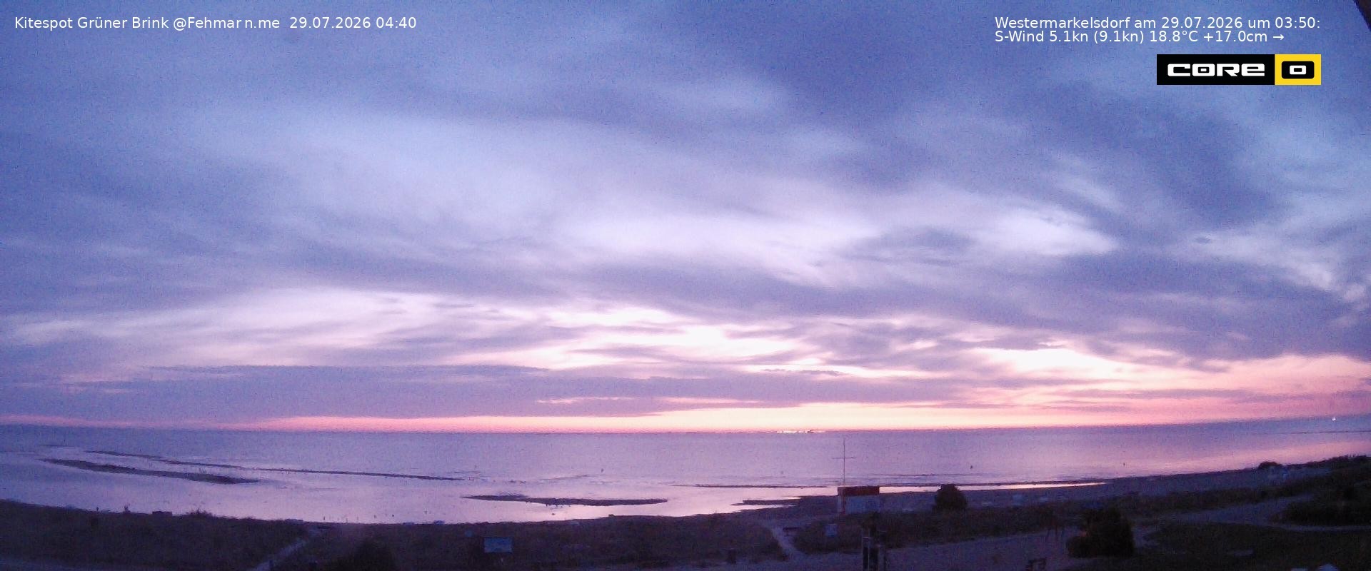 Archiv Foto Webcam Fehmarn: Naturstrand Grüner Brink