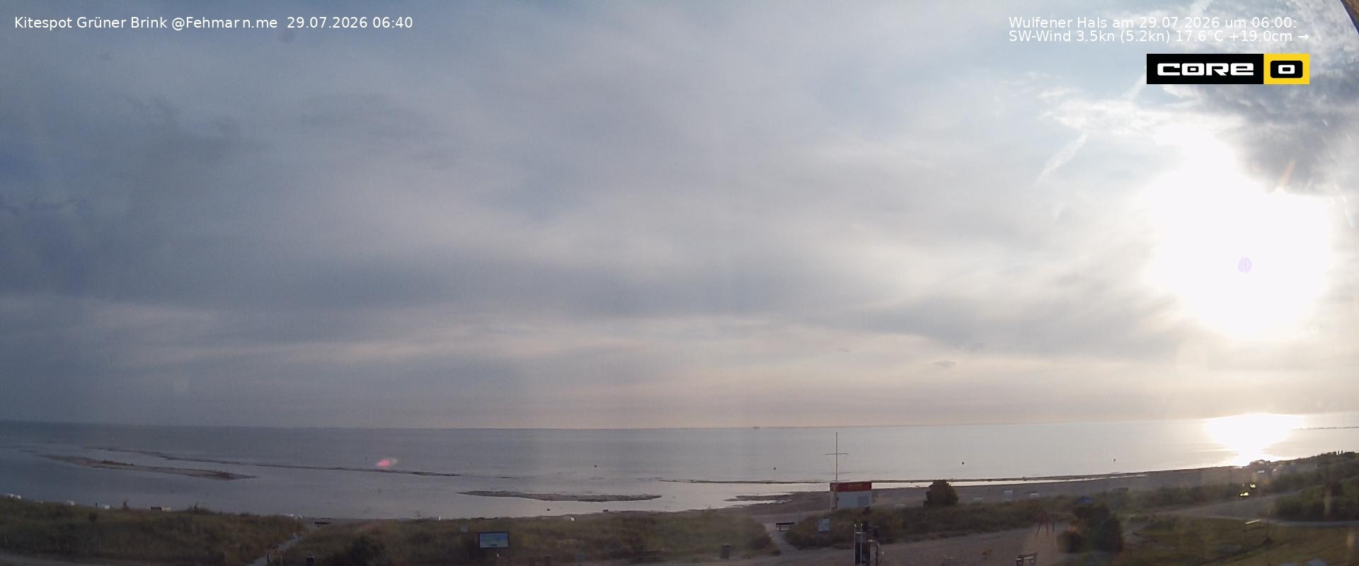 Archiv Foto Webcam Fehmarn: Naturstrand Grüner Brink