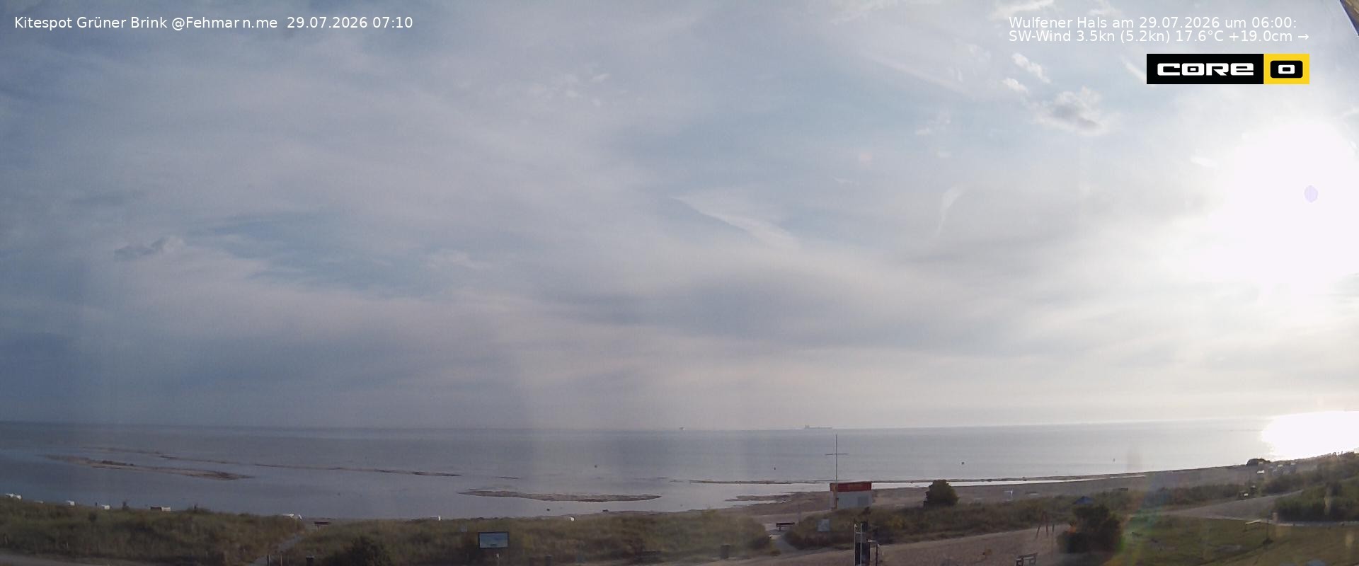 Archiv Foto Webcam Fehmarn: Naturstrand Grüner Brink