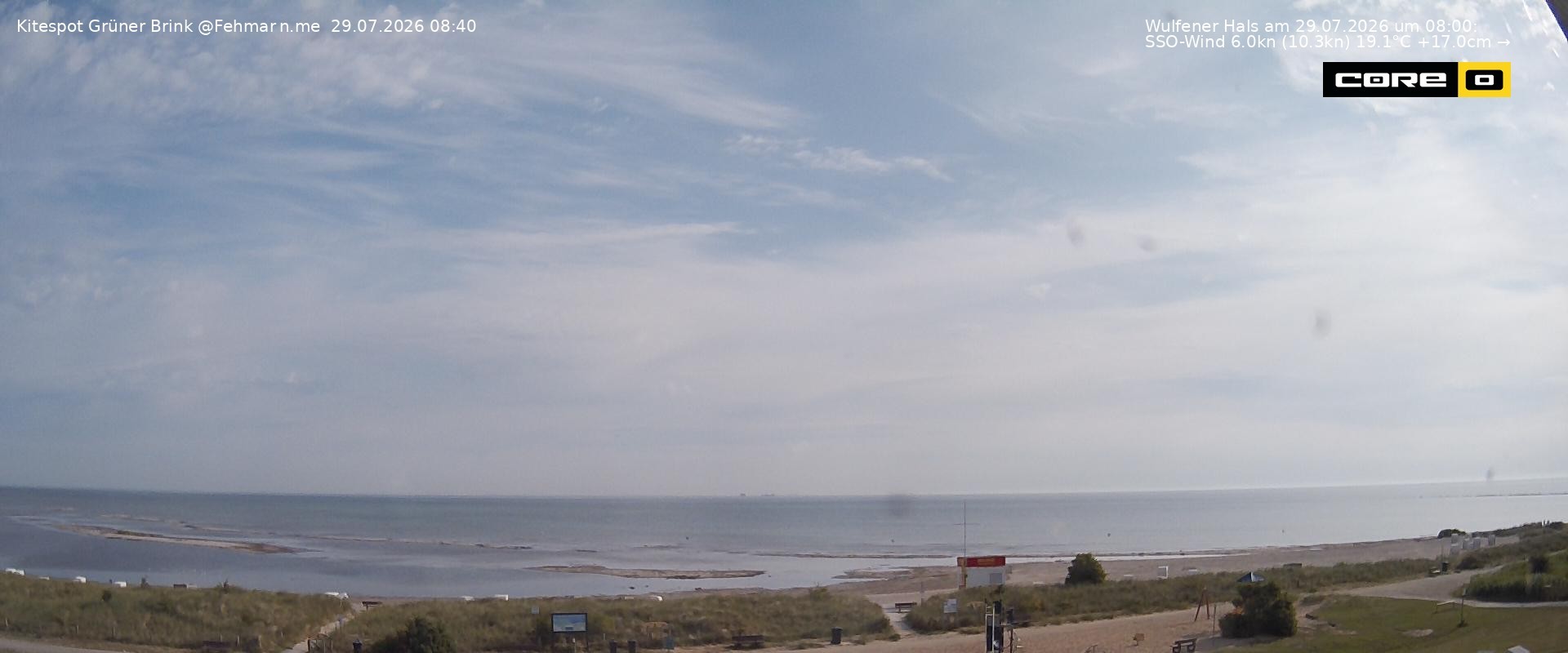 Archiv Foto Webcam Fehmarn: Naturstrand Grüner Brink