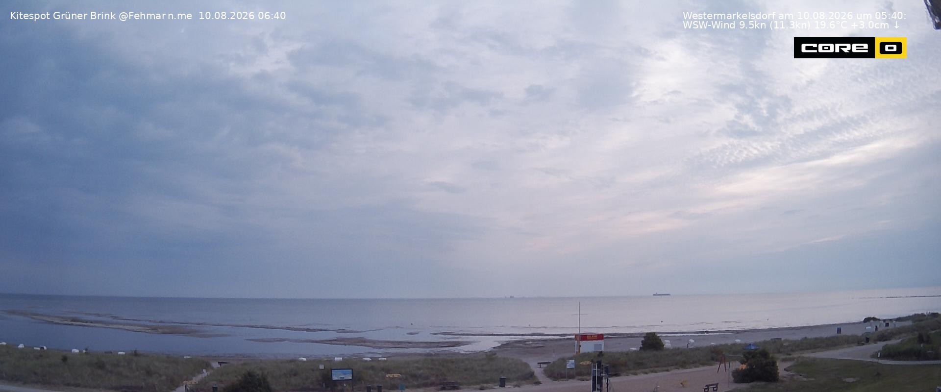 Archiv Foto Webcam Fehmarn: Naturstrand Grüner Brink