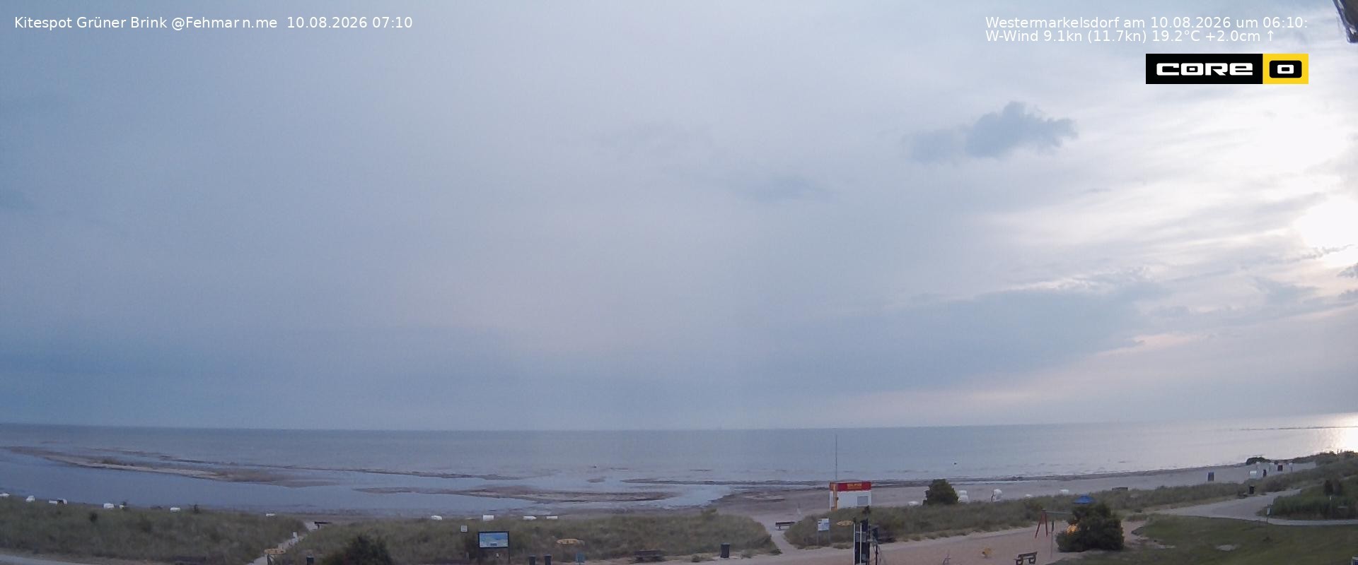 Archiv Foto Webcam Fehmarn: Naturstrand Grüner Brink
