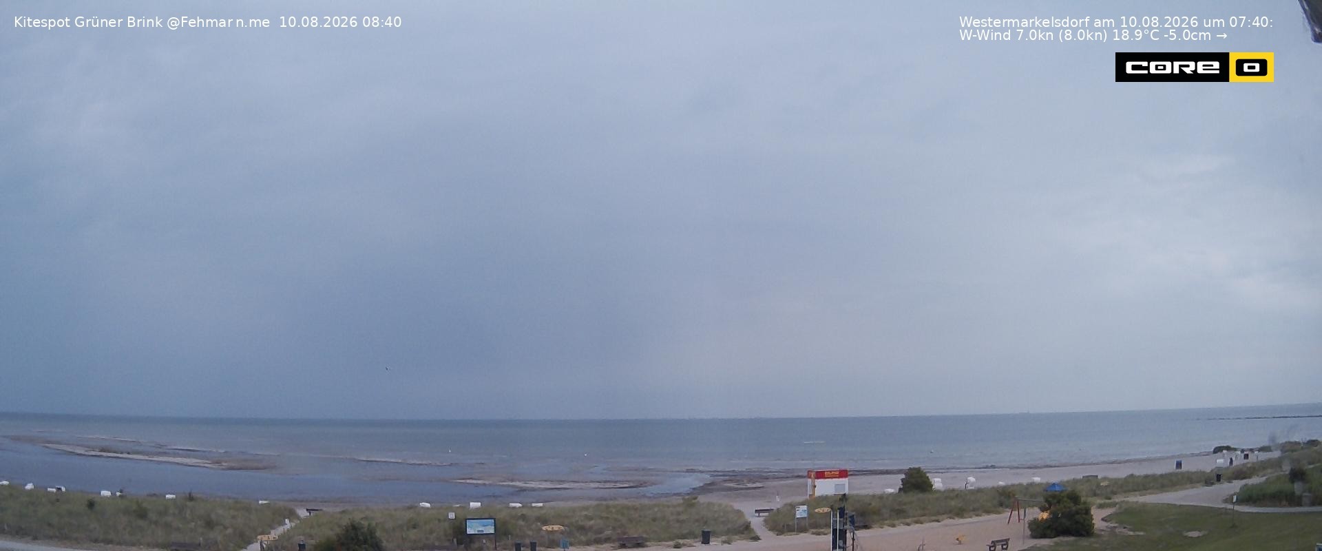 Archiv Foto Webcam Fehmarn: Naturstrand Grüner Brink
