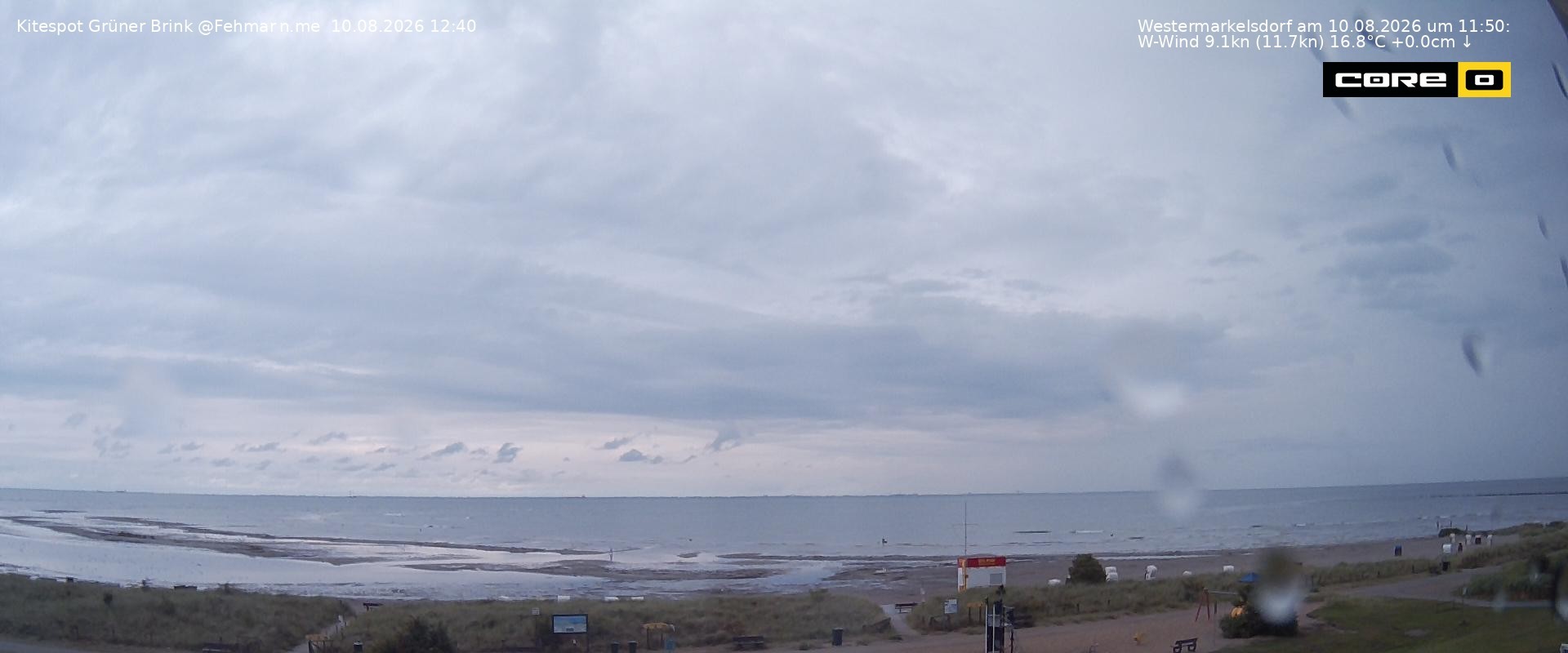 Archiv Foto Webcam Fehmarn: Naturstrand Grüner Brink