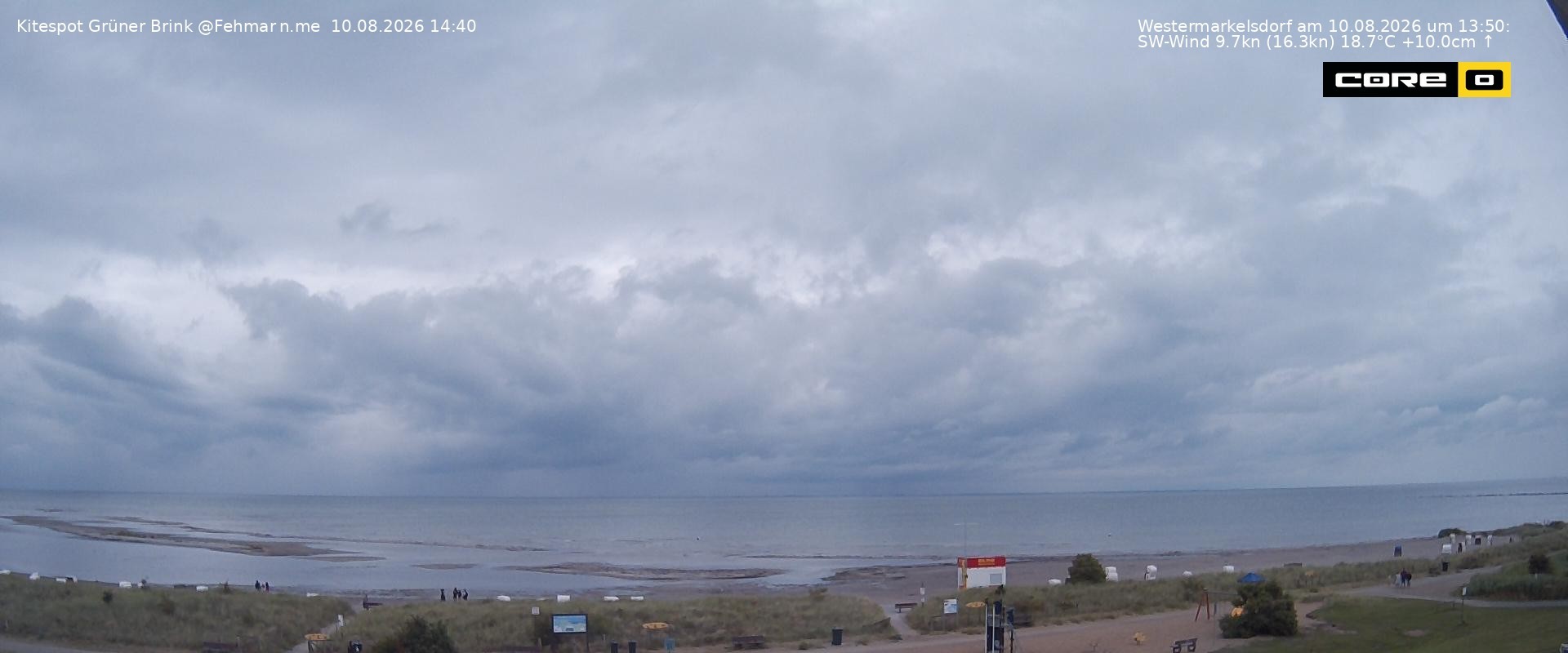 Archiv Foto Webcam Fehmarn: Naturstrand Grüner Brink