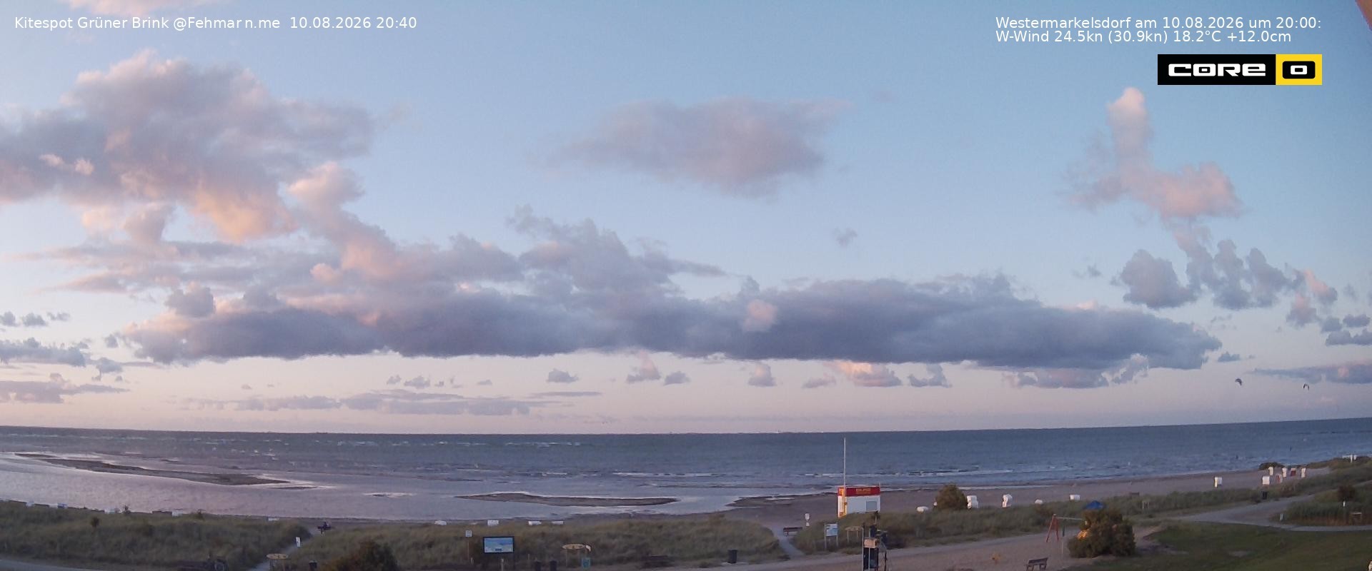Archiv Foto Webcam Fehmarn: Naturstrand Grüner Brink