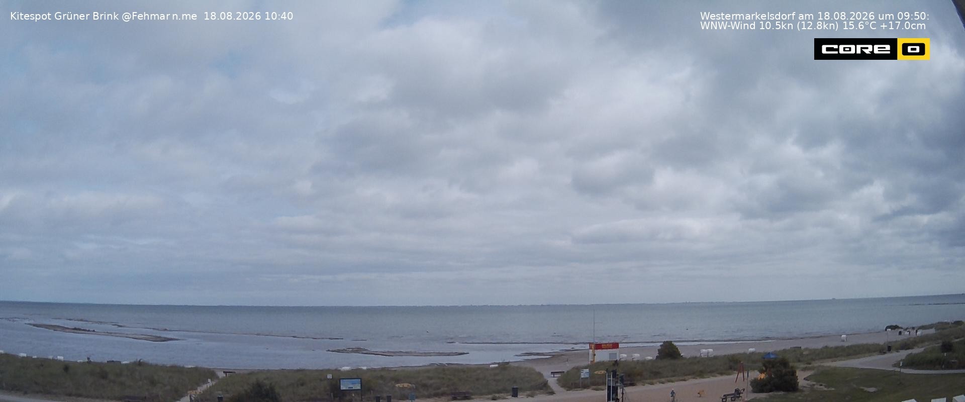 Archiv Foto Webcam Fehmarn: Naturstrand Grüner Brink