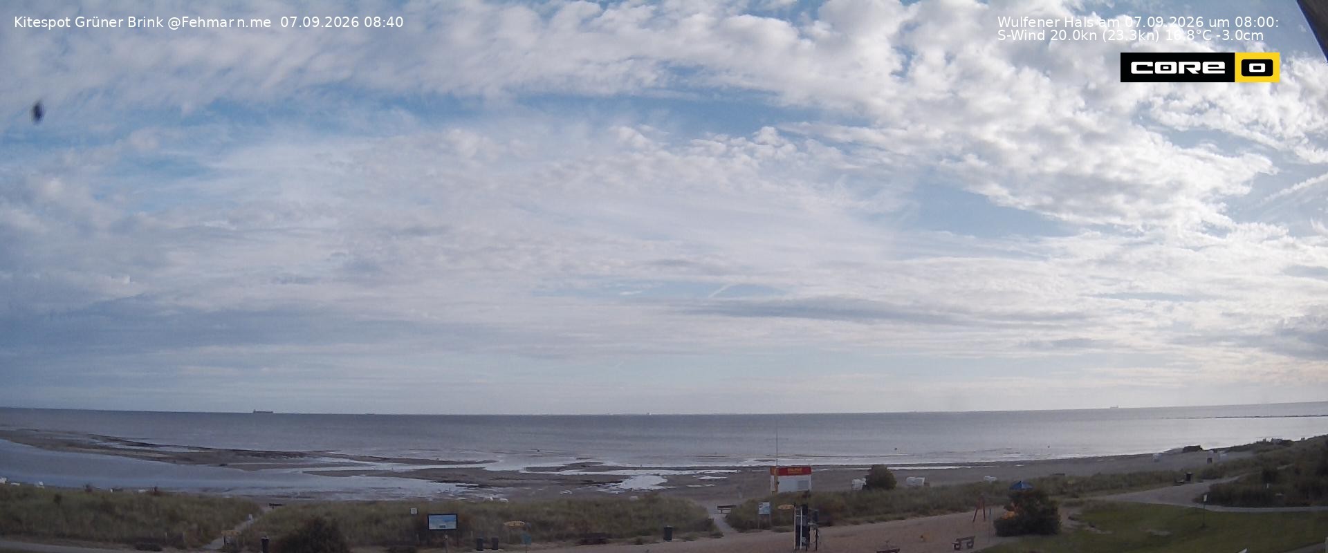 Archiv Foto Webcam Fehmarn: Naturstrand Grüner Brink