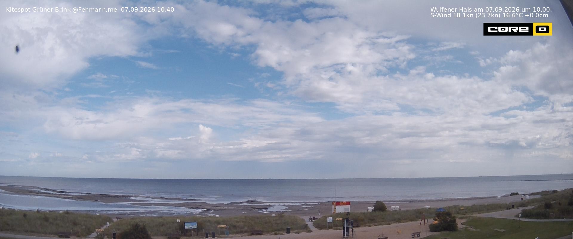 Archiv Foto Webcam Fehmarn: Naturstrand Grüner Brink