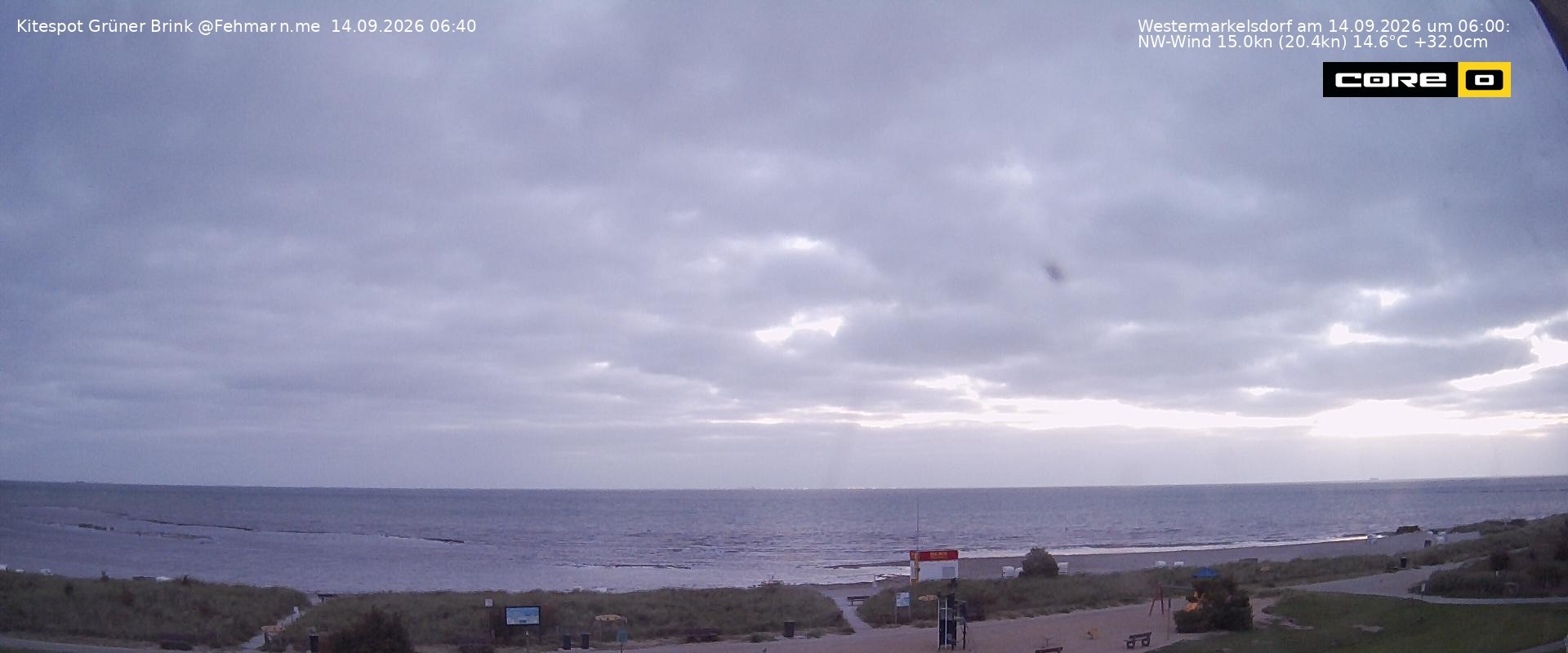 Archiv Foto Webcam Fehmarn: Naturstrand Grüner Brink