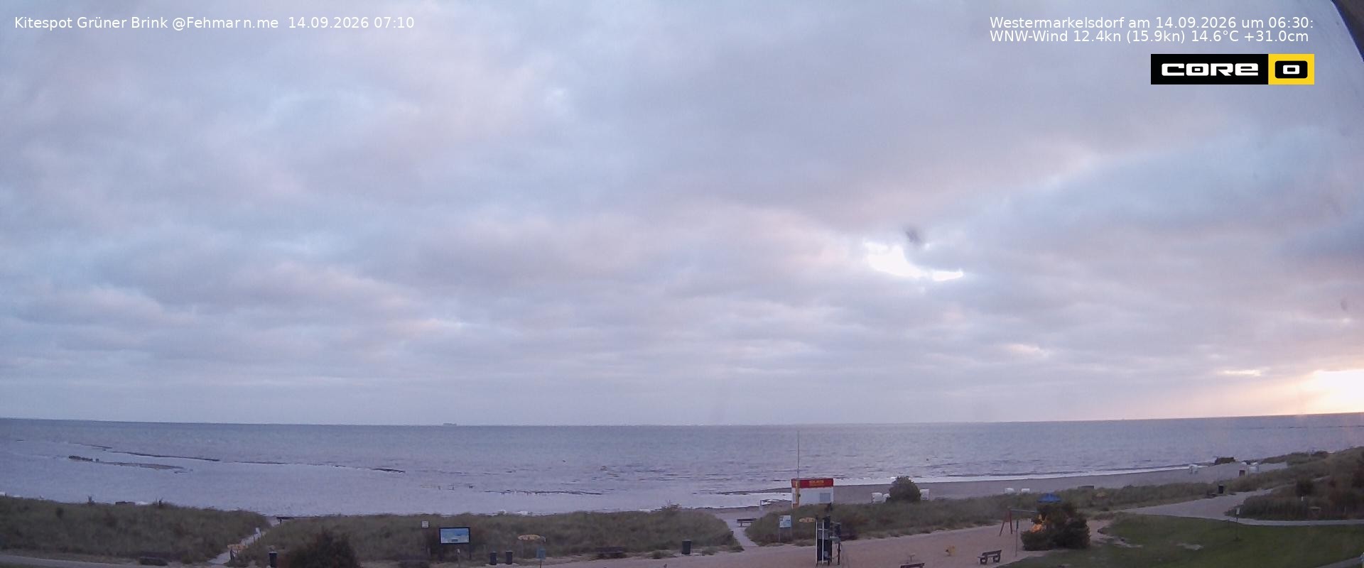 Archiv Foto Webcam Fehmarn: Naturstrand Grüner Brink