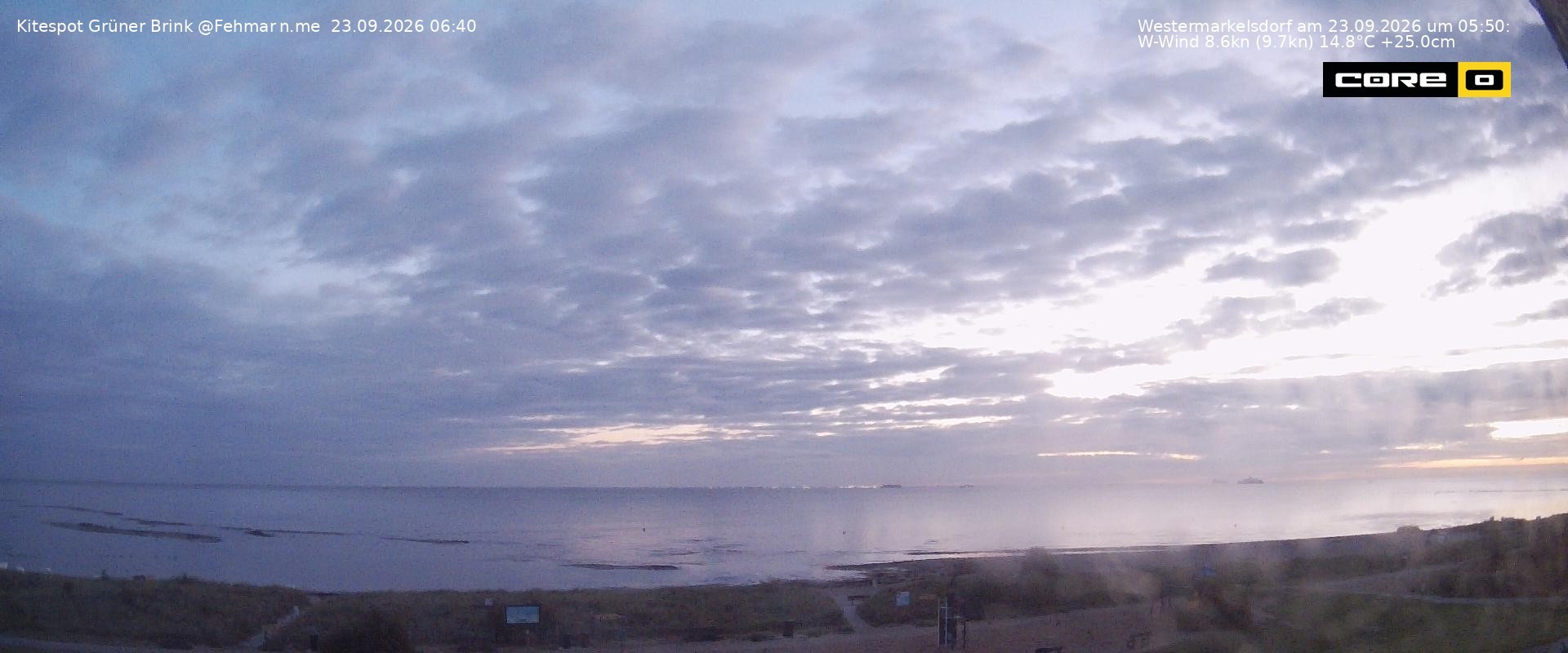 Archiv Foto Webcam Fehmarn: Naturstrand Grüner Brink