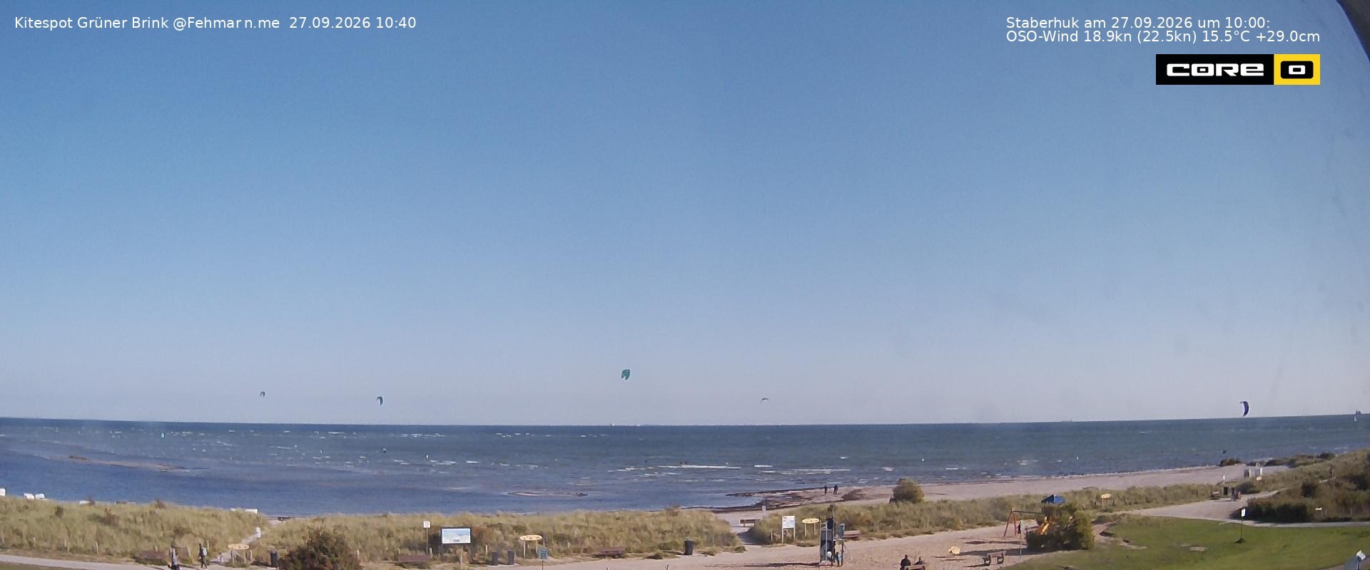 Archiv Foto Webcam Fehmarn: Naturstrand Grüner Brink