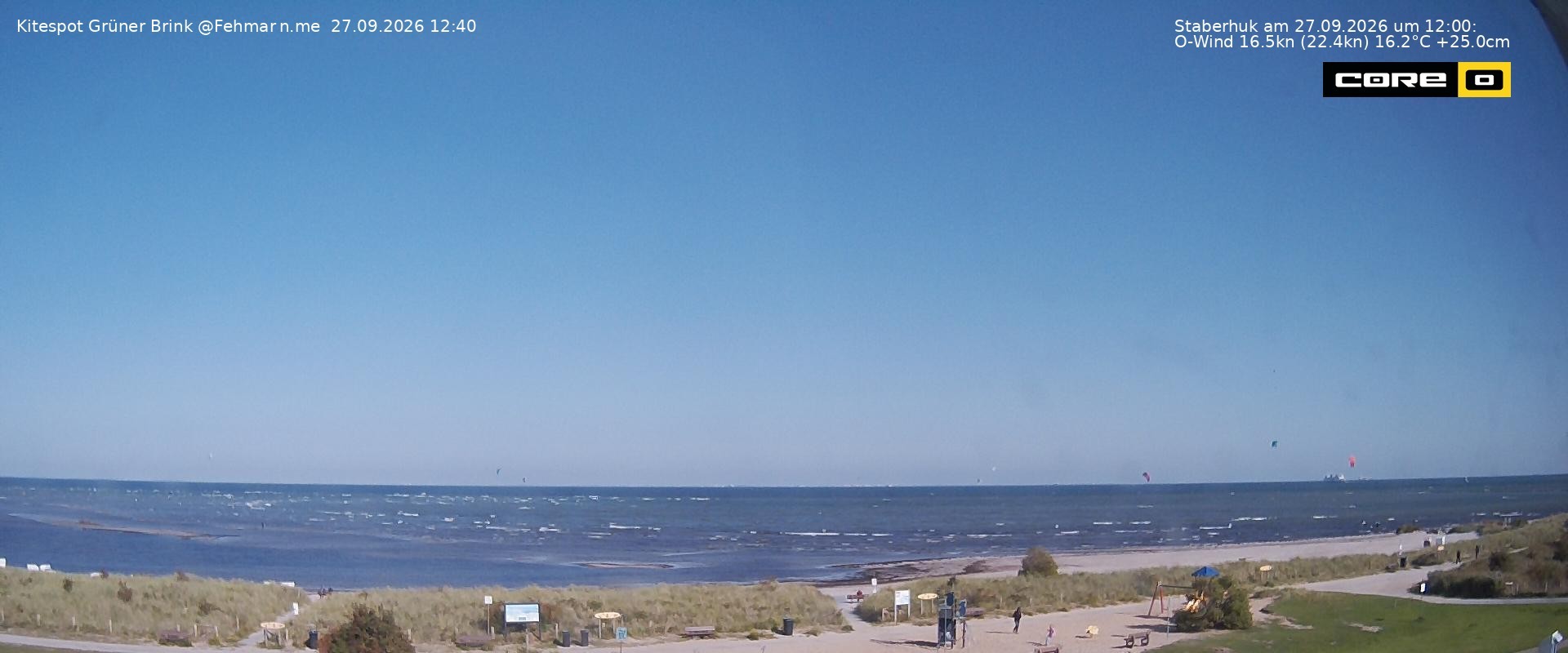 Archiv Foto Webcam Fehmarn: Naturstrand Grüner Brink