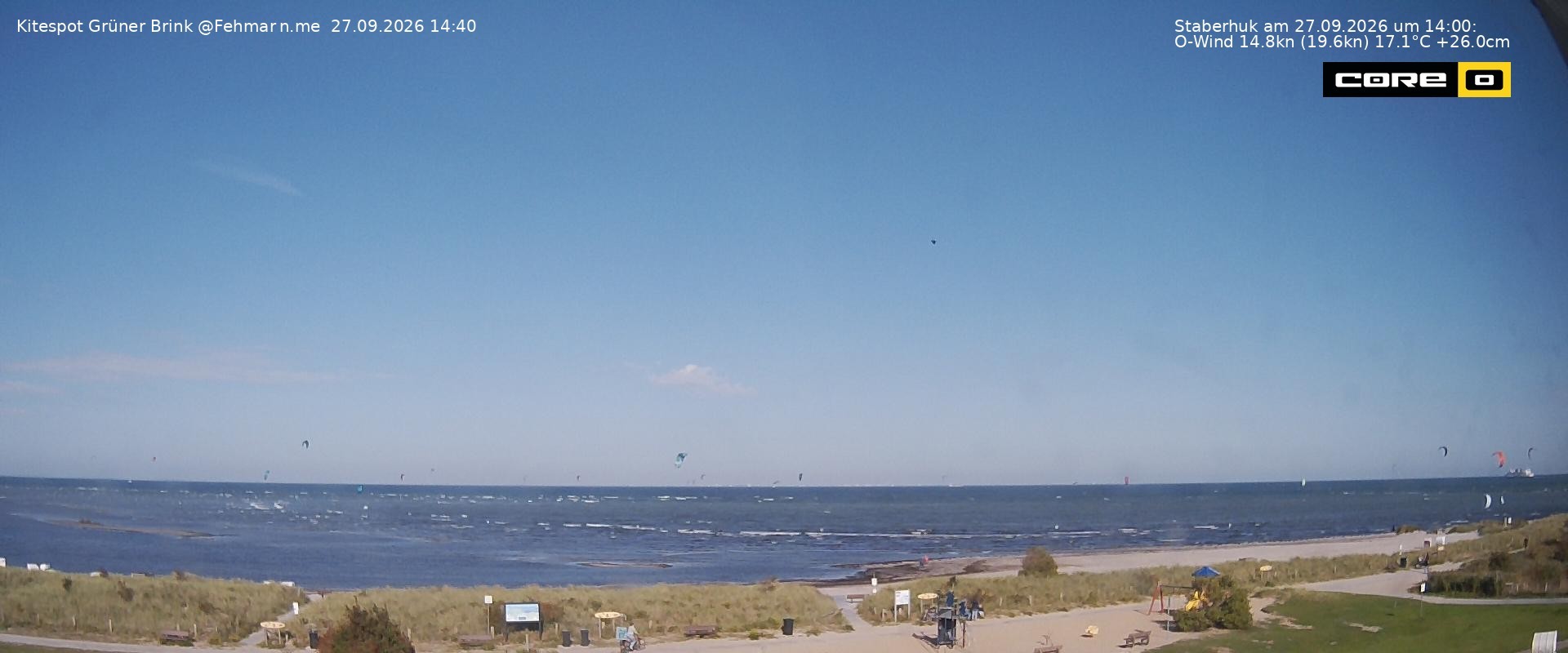 Archiv Foto Webcam Fehmarn: Naturstrand Grüner Brink